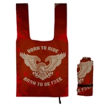 Roll-Up Grocery Tote w/Elastic Tie-Full Color Print All Over