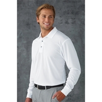Men's Prescott Performance Long Sleeve Mini Mesh Polo
