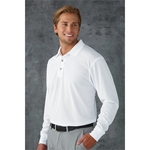 Men's Prescott Performance Long Sleeve Mini Mesh Polo