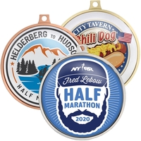 Speed Medal 2.5" w/ Full Color Imprint