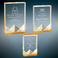 Apex award made of acrylic measuring 5" x 7" with a... from ASI 92531 Unique...