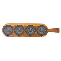 Flight tray made of Acacia wood inlaid with 3.25" removable slate... from ASI...