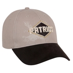 Structured Canvas Cap With Faux Suede Visor