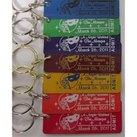 Ticket style Key Tag