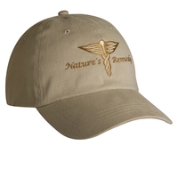Low profile, brushed cotton twill, 6-panel fashion cap with fabric strap......