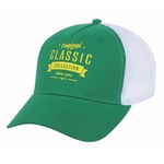 Brushed Cotton Twill Cap With Trucker Mesh