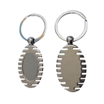 Oval Metal Keychain
