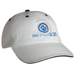 Laundered Chino Cap w/ Contrast Eyelets & Sandwich