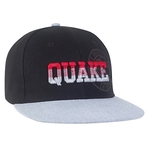 Medium Profile Acrylic Flat Bill w/ Contrast Crown Cap