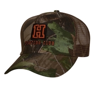 High profile, structured 6-panel, camouflage trucker cap with mesh back.......
