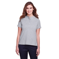 Ladies' polo made of cotton and spandex jersey with moisture-wicking and......