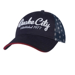 Brushed Cotton Cap w/ Printed American Flag