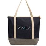 Express Denim Zip Tote