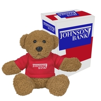 6" ole' time rag bear with imprinted shirt and gift box... from ASI 61125 Hit...