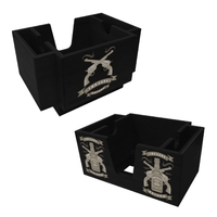 Wood Three-Compartment Napkin Holder