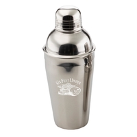 Three-piece 16 ounce stainless steel cocktail shakers set with mirror...