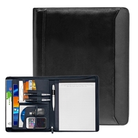 Black Zipper Portfolio 12.5" x 10.25