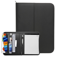 Black Zipper Portfolio 13.25" x 10"