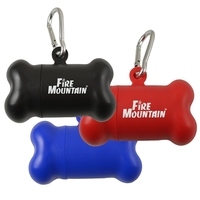 Plastic dog waste with a metal carabiner clip.... from ASI 57956 Graphco line