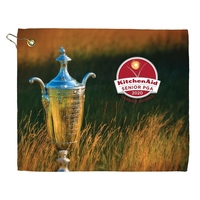 15" x 18" subli-plush velour golf towel with upper left hook... from ASI...