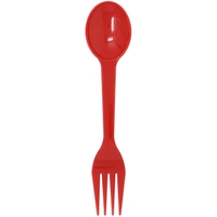 6.375" spork made of FDA approved plastic.... from ASI 59683 Harco...