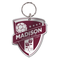 Custom Shape Acrylic Key Ring Metallic up to 3 sq. inches