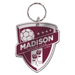 Custom Shape Acrylic Key Ring Metallic up to 3 sq. inches