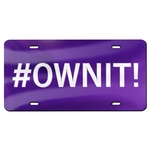 Deluxe Acrylic License Plates 6" x 12" Inlaid Pieces