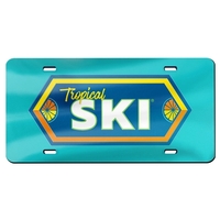 Acrylic License Plate 6"x12" Full Color Print Inlay w/Accent