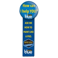 Button with a full-color imprint featuring a ribbon measuring 2" x... from...
