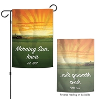 Garden flag made of premium quality woven polyester and measuring 12.5"......
