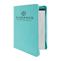 1.5" x 9.5" x 12" portfolio made of teal leatherette with... from ASI 74601...