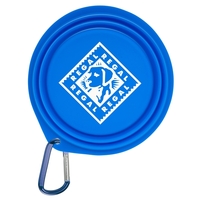 Collapsible Pet Bowl with 2" Carabiner. Available in different colors.......