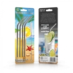 Blister straw packaging with full color card