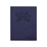 7" x 9" Leatherette Blue/Black Portfolio