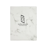 7" x 9" Leatherette Marble Portfolio