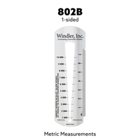 Metric scale screw gauge. Material: 0.030 Stainless steel.... from ASI 53430...