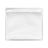 Horizontal vinyl ID pouch that holds a 3"H x 4"W insert... from ASI 88060...