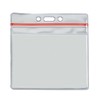 Horizontal Blank Vinyl Pouch with Zipper