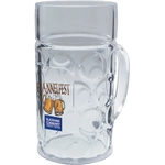 8 oz. Clear Plastic German Mug w/Handle