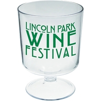 5 oz. Plastic Short Stem Wine Sampler Glass