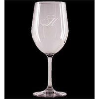 12 oz. Wine Glass made from crystal clear Tritan material, looking... from...