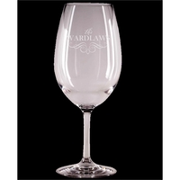 20.5 oz. Wine Glass made from crystal clear Tritan material, looking... from...