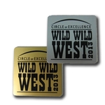 Aluminum Coaster (3.75" x 3.75) w/ a screen printed imprint