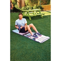 24" x 72" fitness mat towel with straps on each corner.... from ASI 91605...