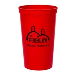 22 oz Smooth Colored Stadium Cup