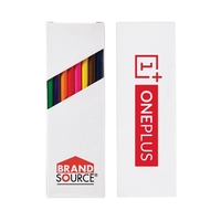 Eight-Color 7" Wooden Pencil Set in White Box