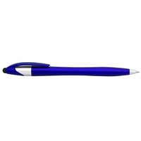 Plastic, white barrel, twist-action pen with stylus and six accent colors.......