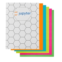 5" x 7" journal with blank neon colored pages and hexagon... from ASI 63549...