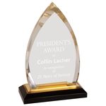 Gold Oval Impress Acrylic